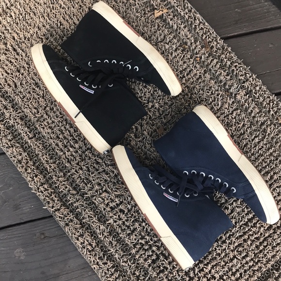 2 PAIR Superga HIGHTOPS - Picture 4 of 7